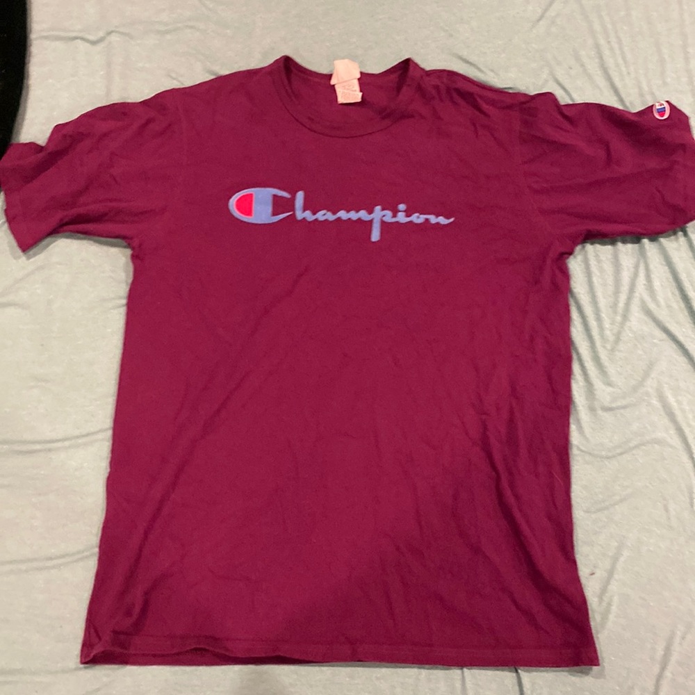 Champion Maroon thick cotton tshirt XL